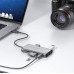 YIYOO USB C Hub 8-in-1 Adapter Aluminum для MacBook Pro/Air (CB-C91)